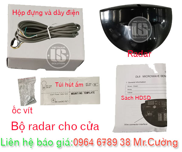 Bộ radar cho cửa cuốn us solution cung cấp