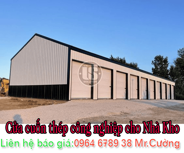 Cửa cuốn thép công nghiệp cho nhà kho