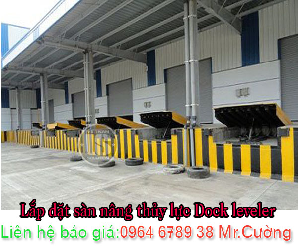 Lắp đặt Dock leveler sàn nâng thủy lực